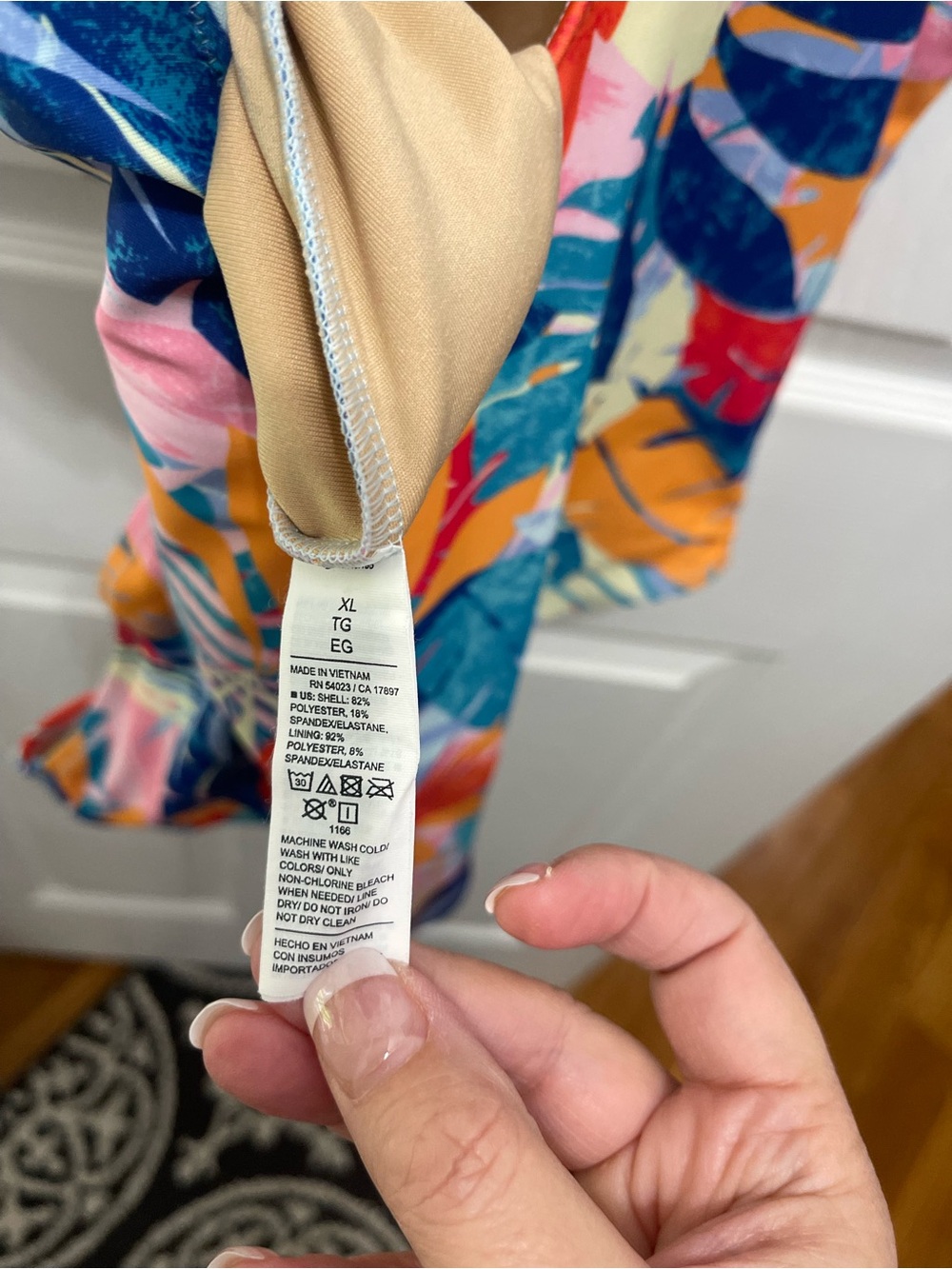 Old Navy women’s One-Piece Swimsuit - Blue, Orange, Yellow, Pink - Picture 12 of 13